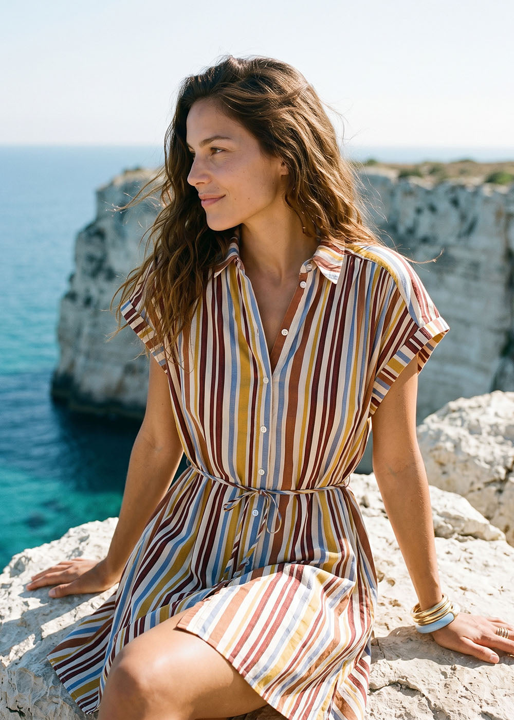 Striped short dress – Sud Express