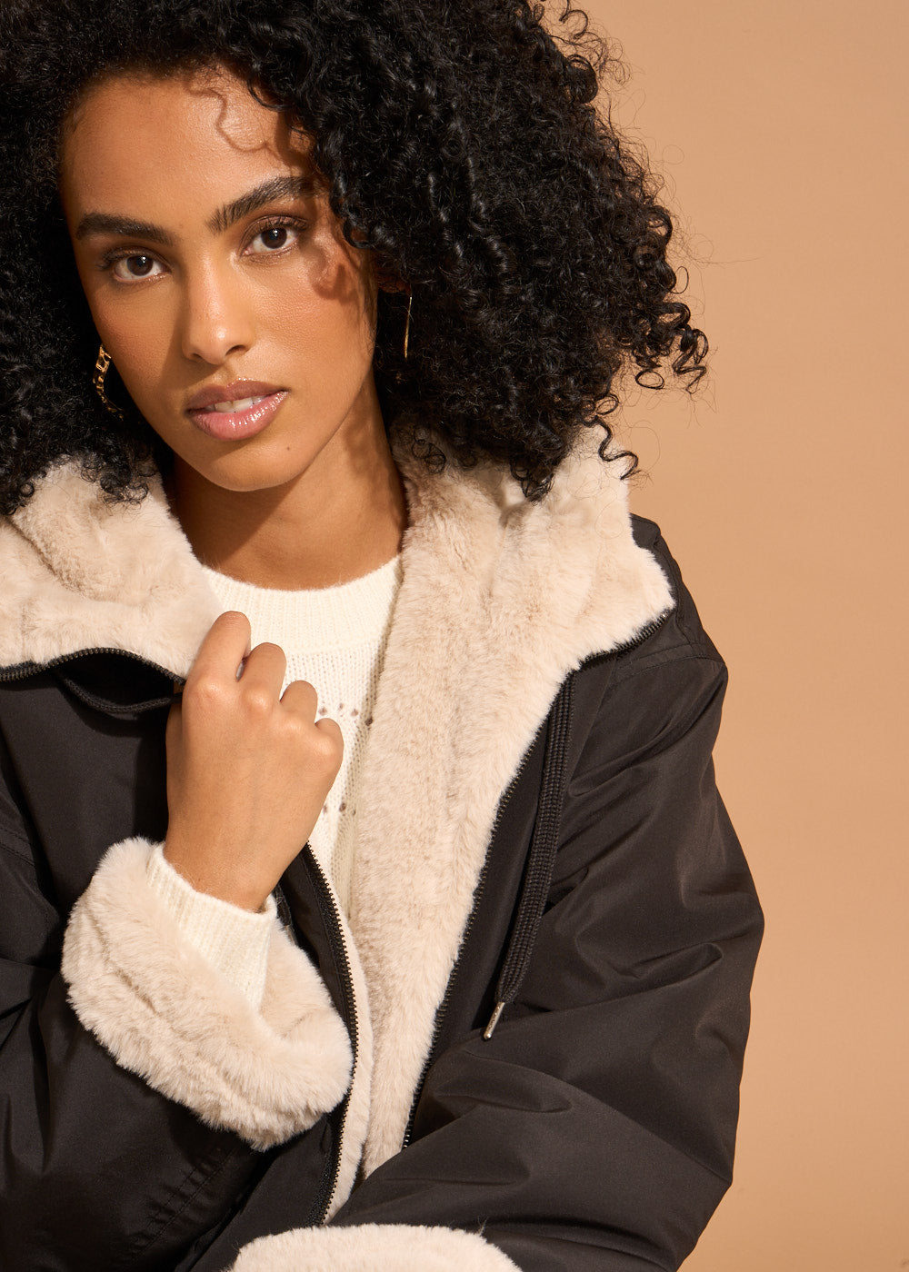 VABARIA Short reversible parka - 3 - Sud Express - Sud Express