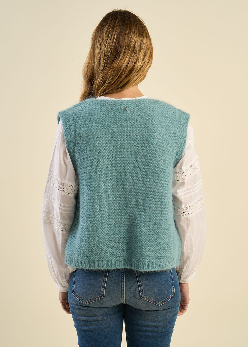 GOTANA Short sleeveless mohair cardigan - 3 - Sud Express - Sud Express