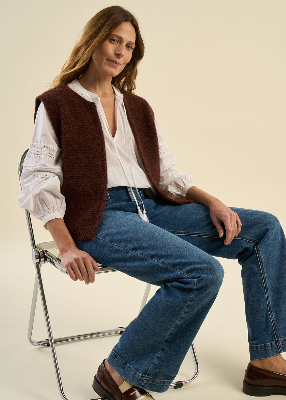 GOTANA Short sleeveless mohair cardigan - 1 - Sud Express - Sud Express