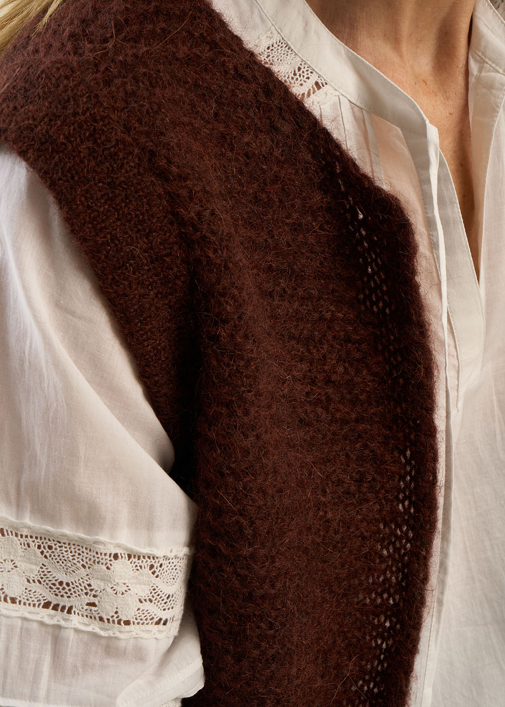 GOTANA Short sleeveless mohair cardigan - 2 - Sud Express - Sud Express