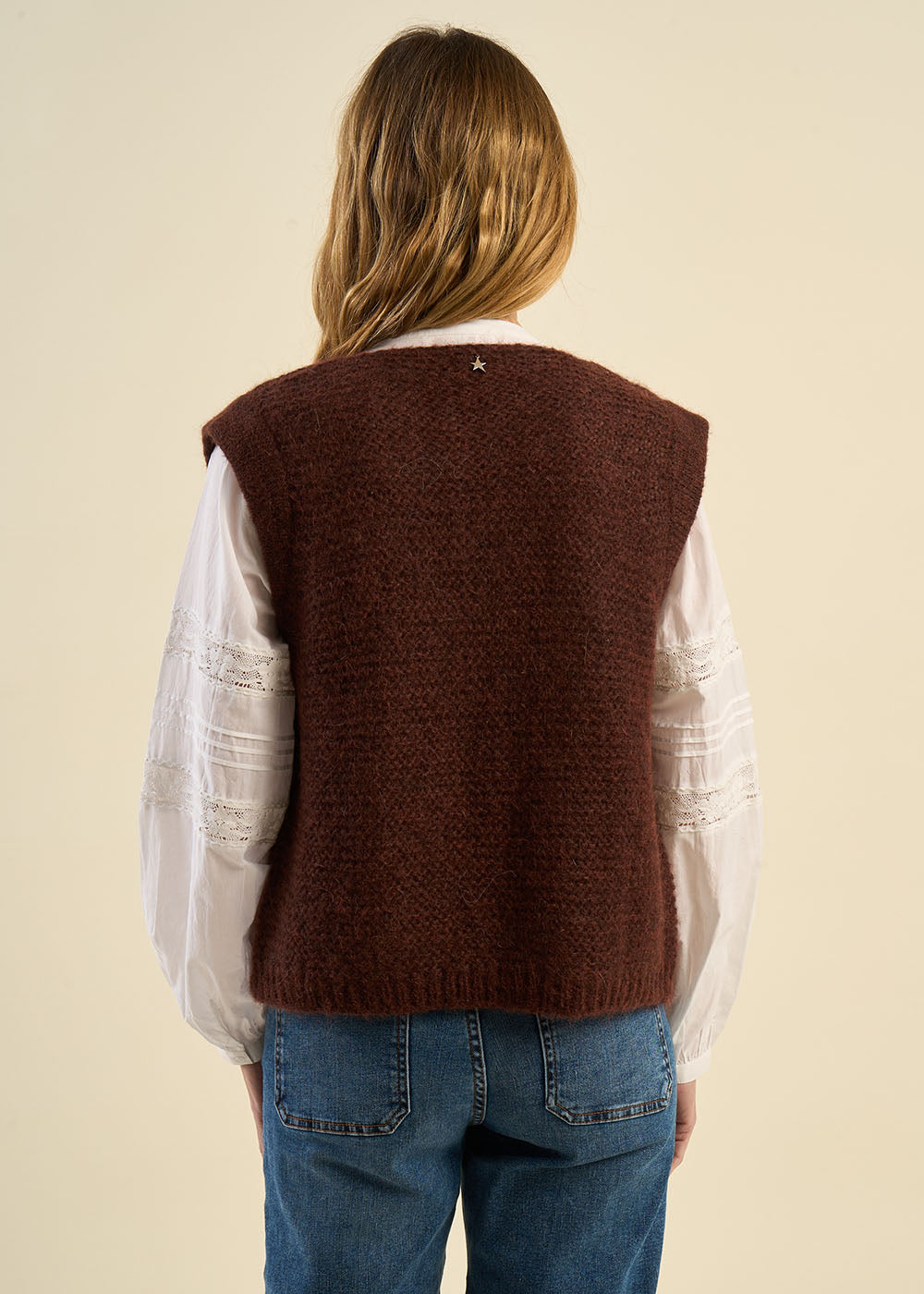 GOTANA Short sleeveless mohair cardigan - 3 - Sud Express - Sud Express
