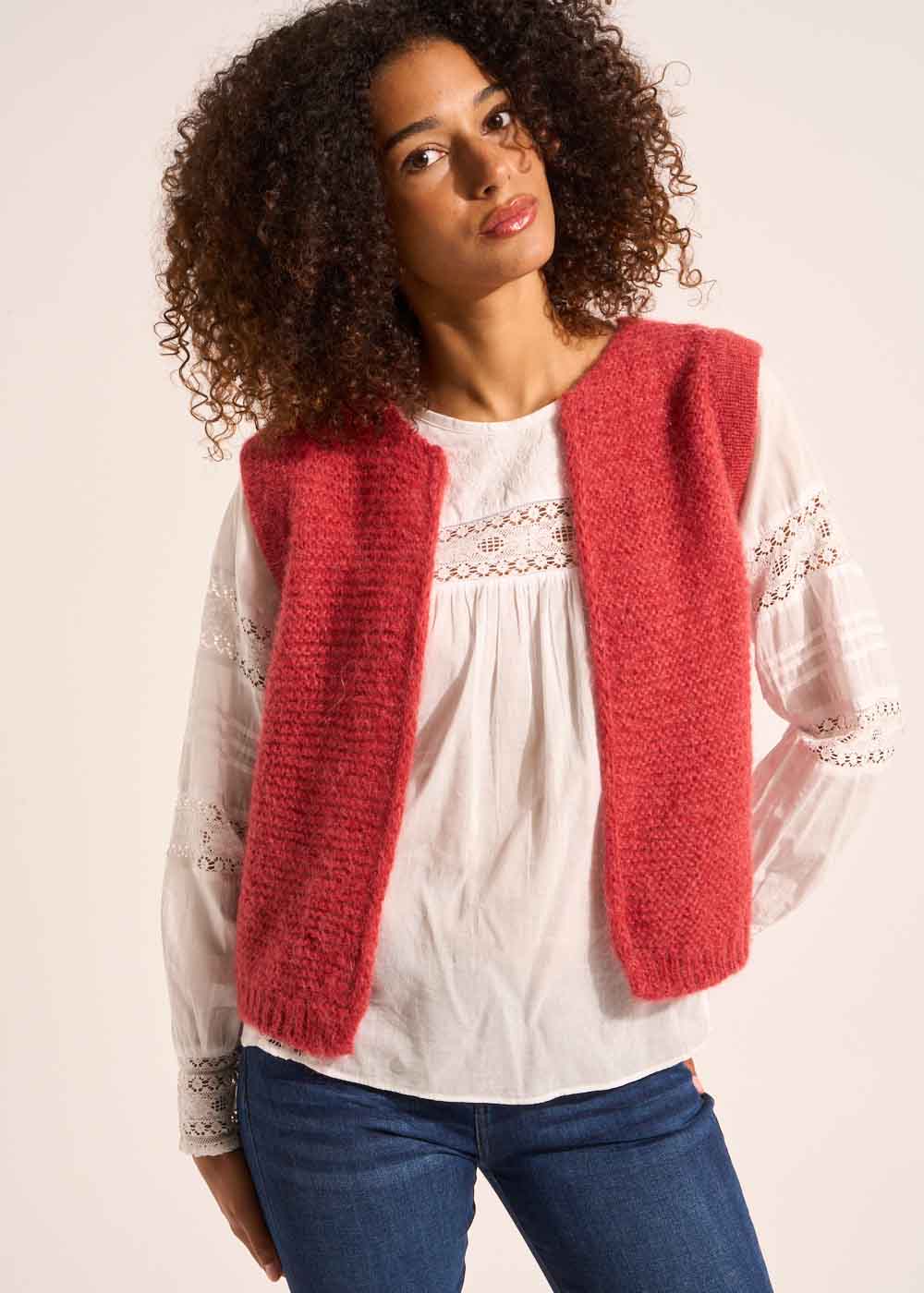 GOTANA Short sleeveless mohair cardigan - 4 - Sud Express - Sud Express
