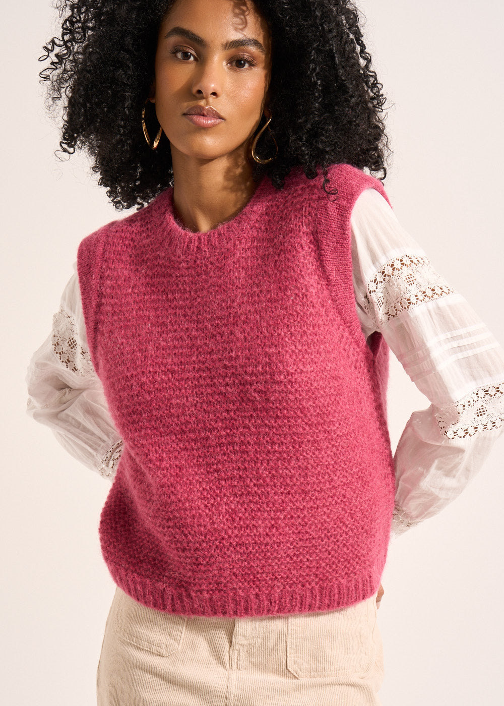 MOTANA Short-sleeved round-neck sweater - 1 - Sud Express - Sud Express