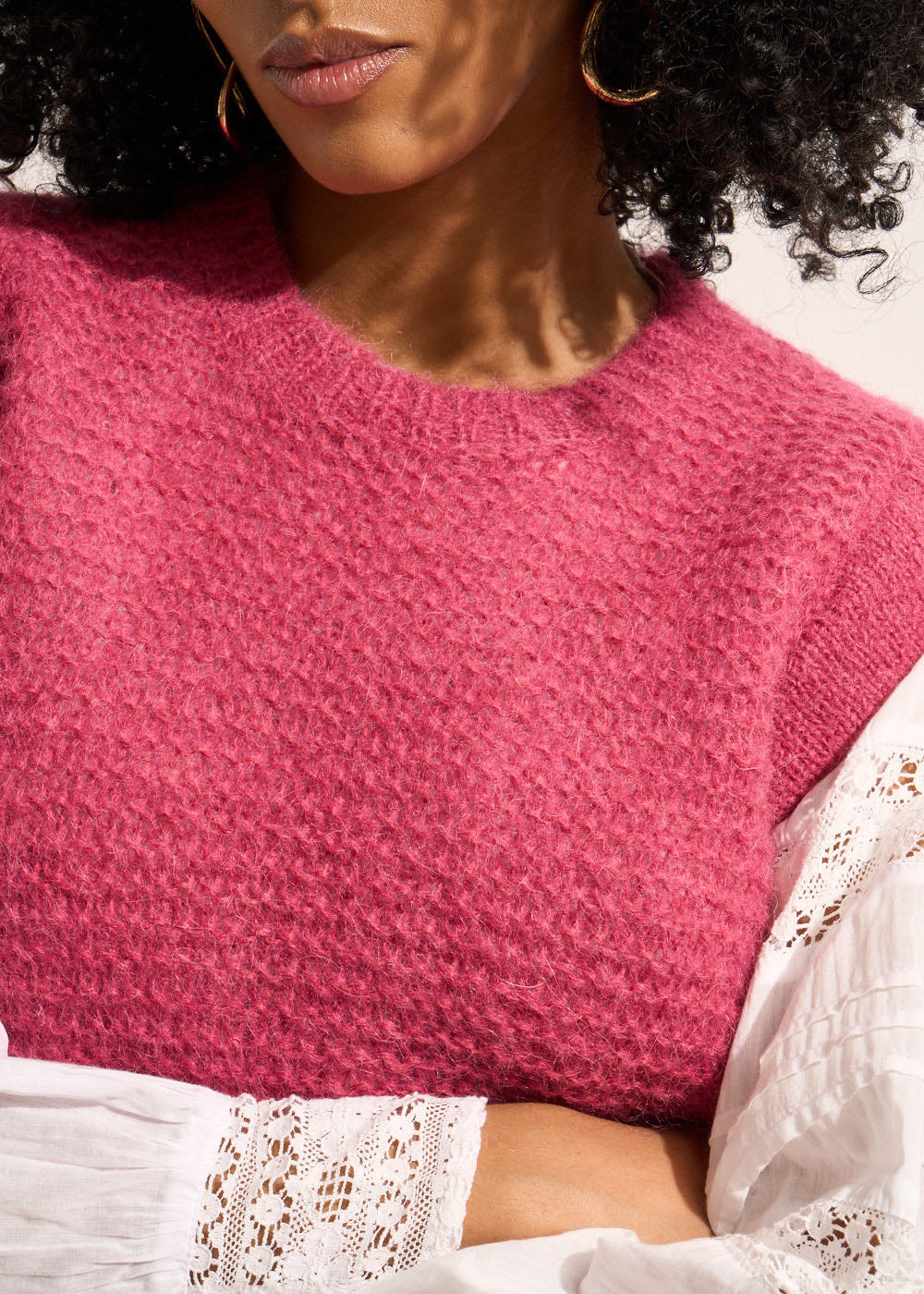 MOTANA Short-sleeved round-neck sweater - 2 - Sud Express - Sud Express