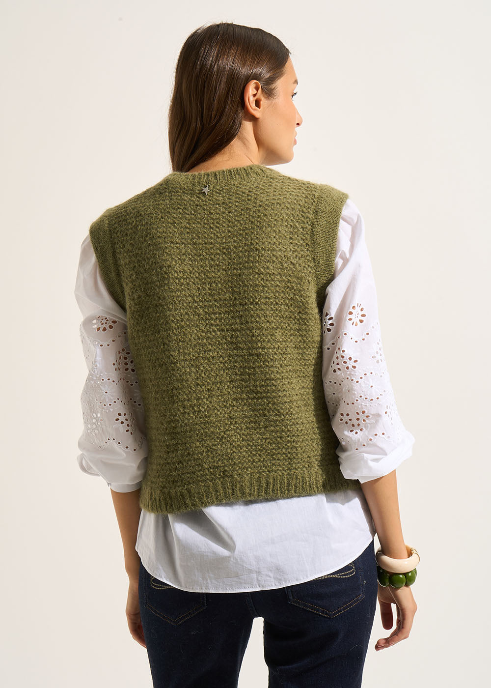 MOTANA Short-sleeved round-neck sweater - 3 - Sud Express - Sud Express