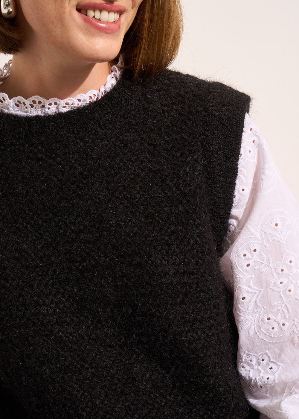 MOTANA Short-sleeved round-neck sweater - 2 - Sud Express - Sud Express