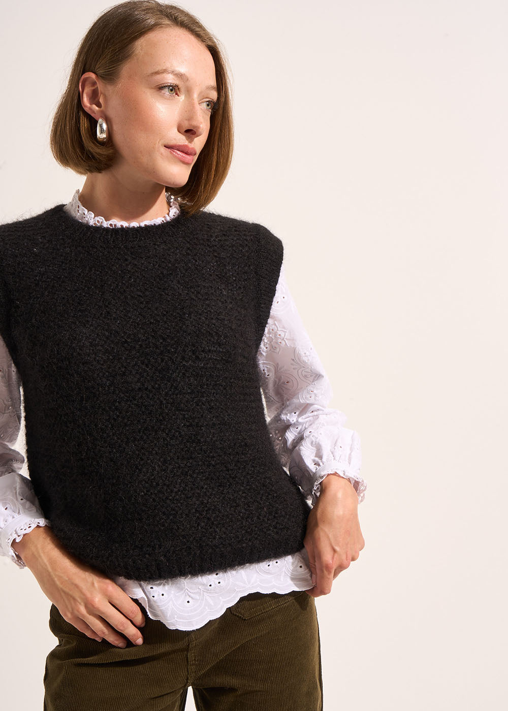 MOTANA Short-sleeved round-neck sweater - 4 - Sud Express - Sud Express