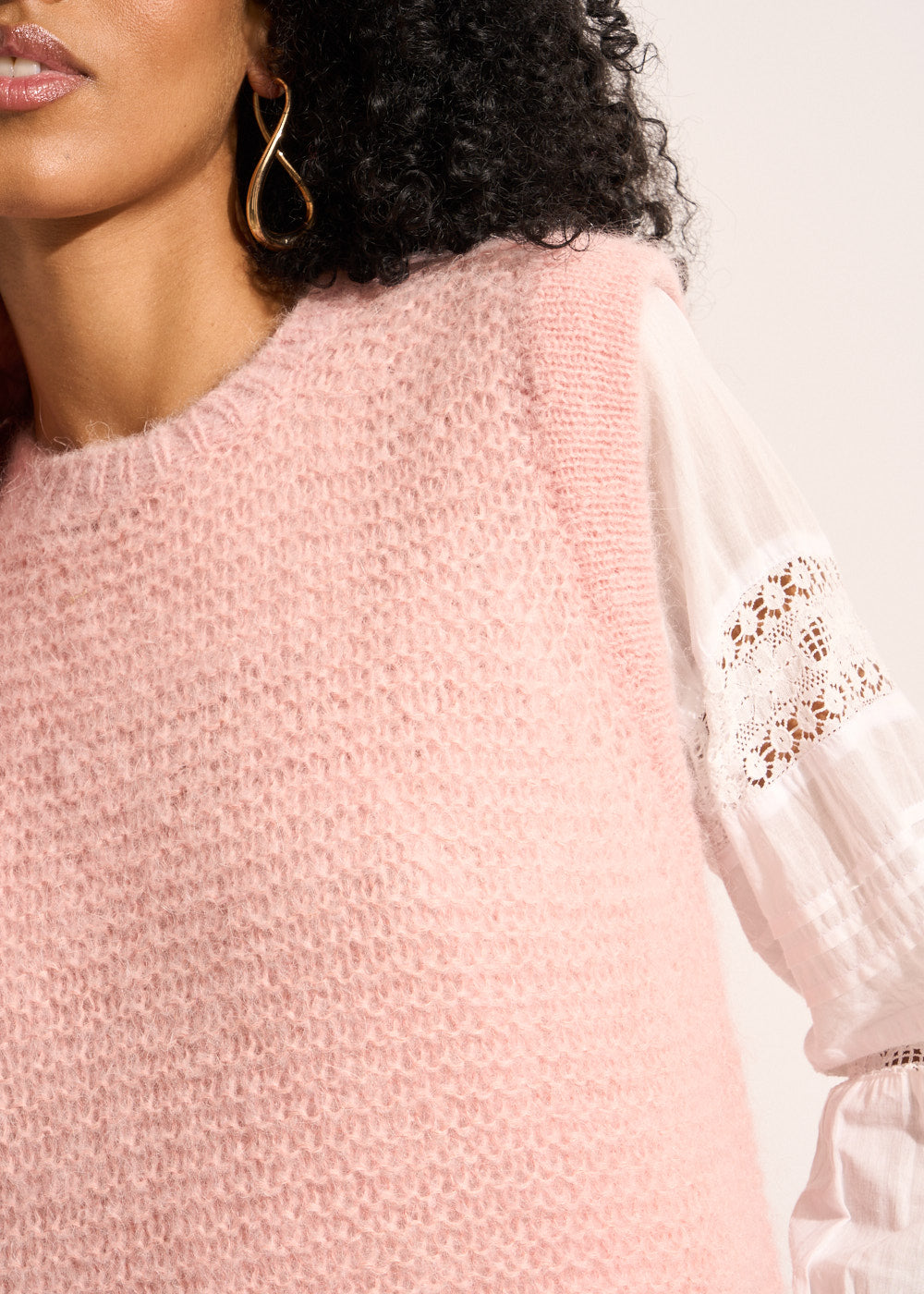 MOTANA Short-sleeved round-neck sweater - 2 - Sud Express - Sud Express