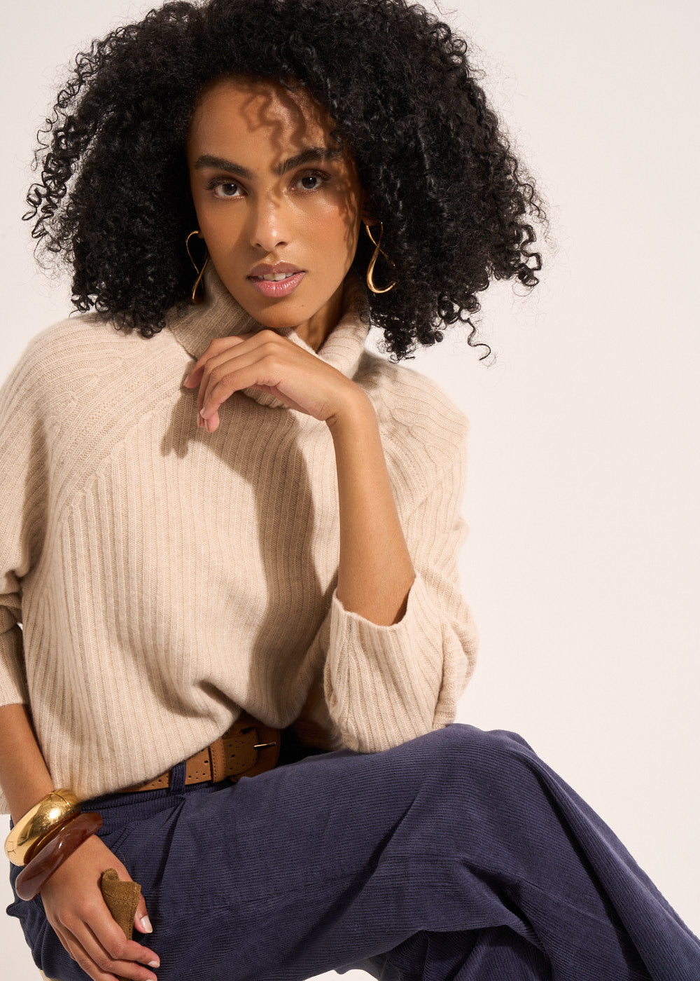 MADINAX Cashmere stand-up collar jumper - 4 - Sud Express - Sud Express