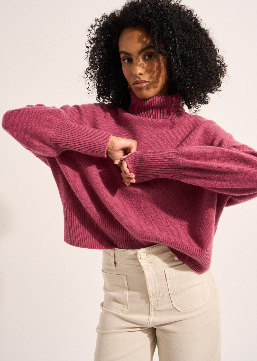 MONPRANO Cashmere turtleneck sweater - 1 - Sud Express - Sud Express