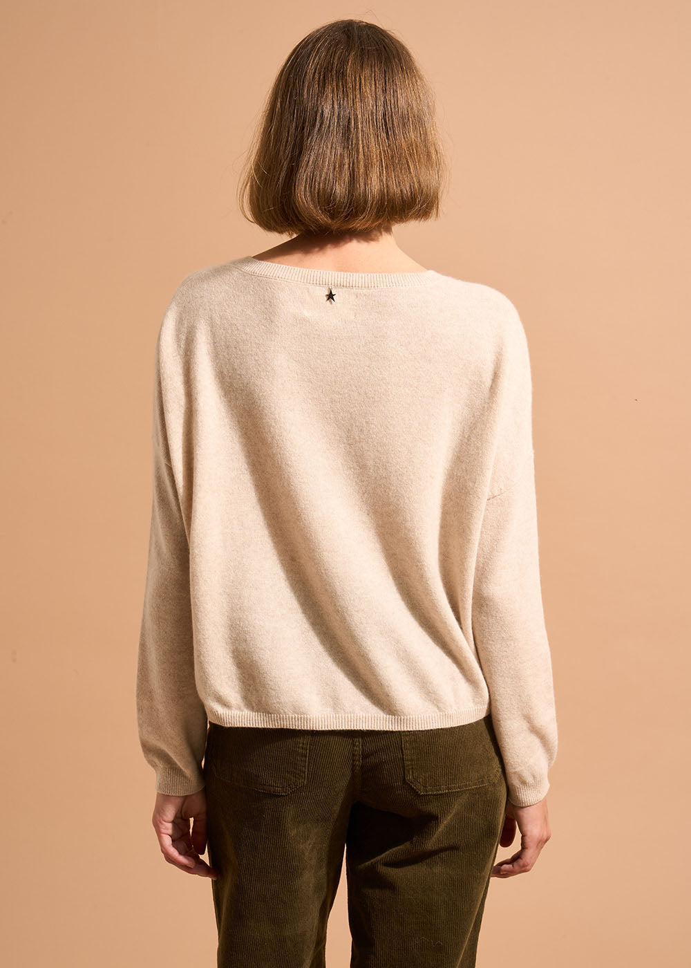 MONA 100% cashmere boat-neck jumper - 3 - Sud Express - Sud Express