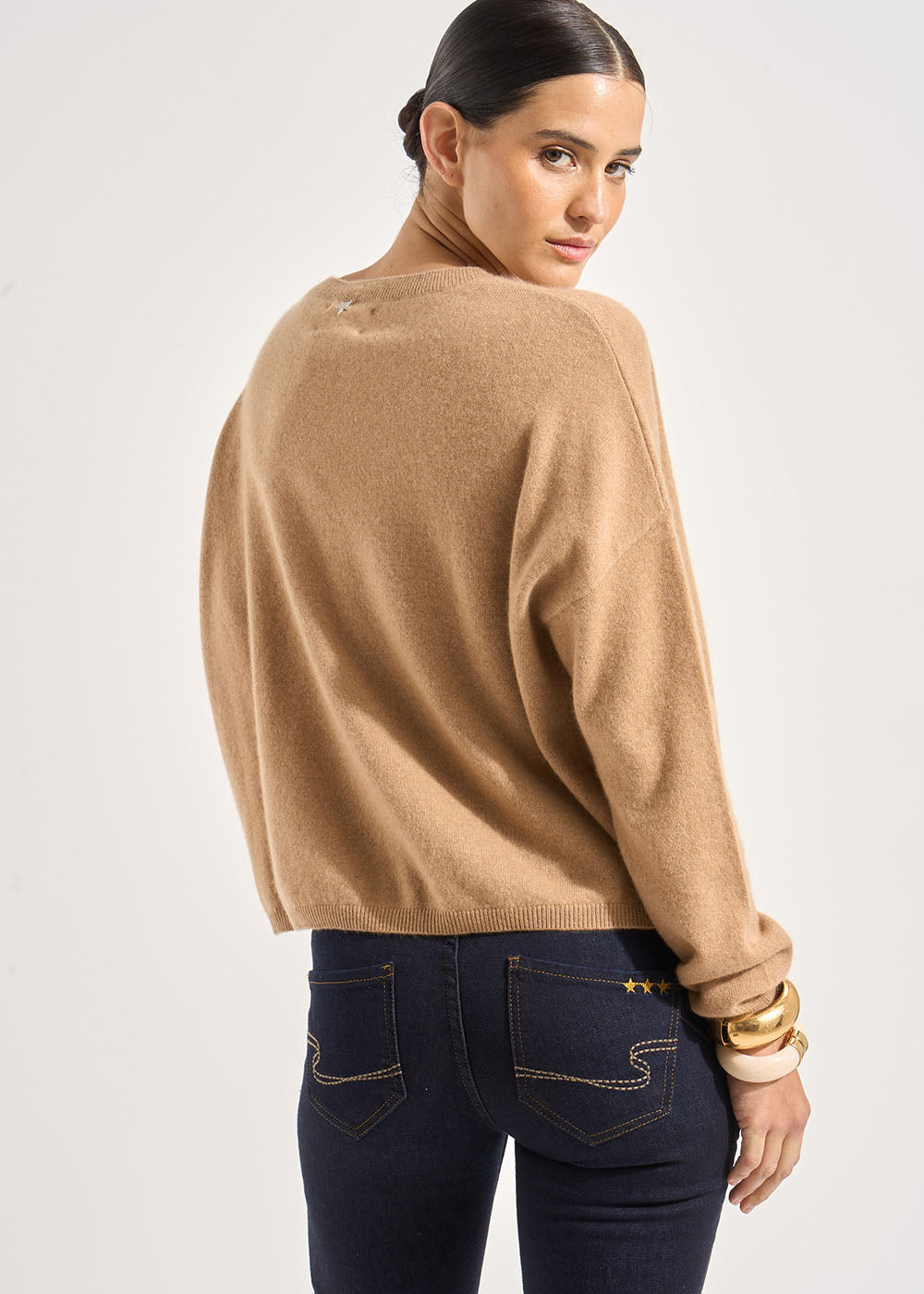 MONA 100% cashmere boat-neck jumper - 3 - Sud Express - Sud Express