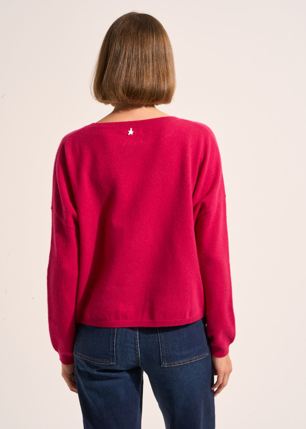 MONA 100% cashmere boat-neck jumper - 3 - Sud Express - Sud Express