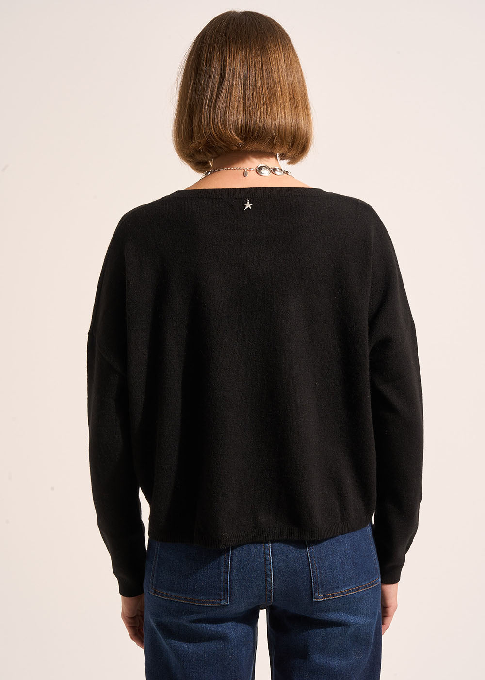 MONA 100% cashmere boat-neck jumper - 3 - Sud Express - Sud Express