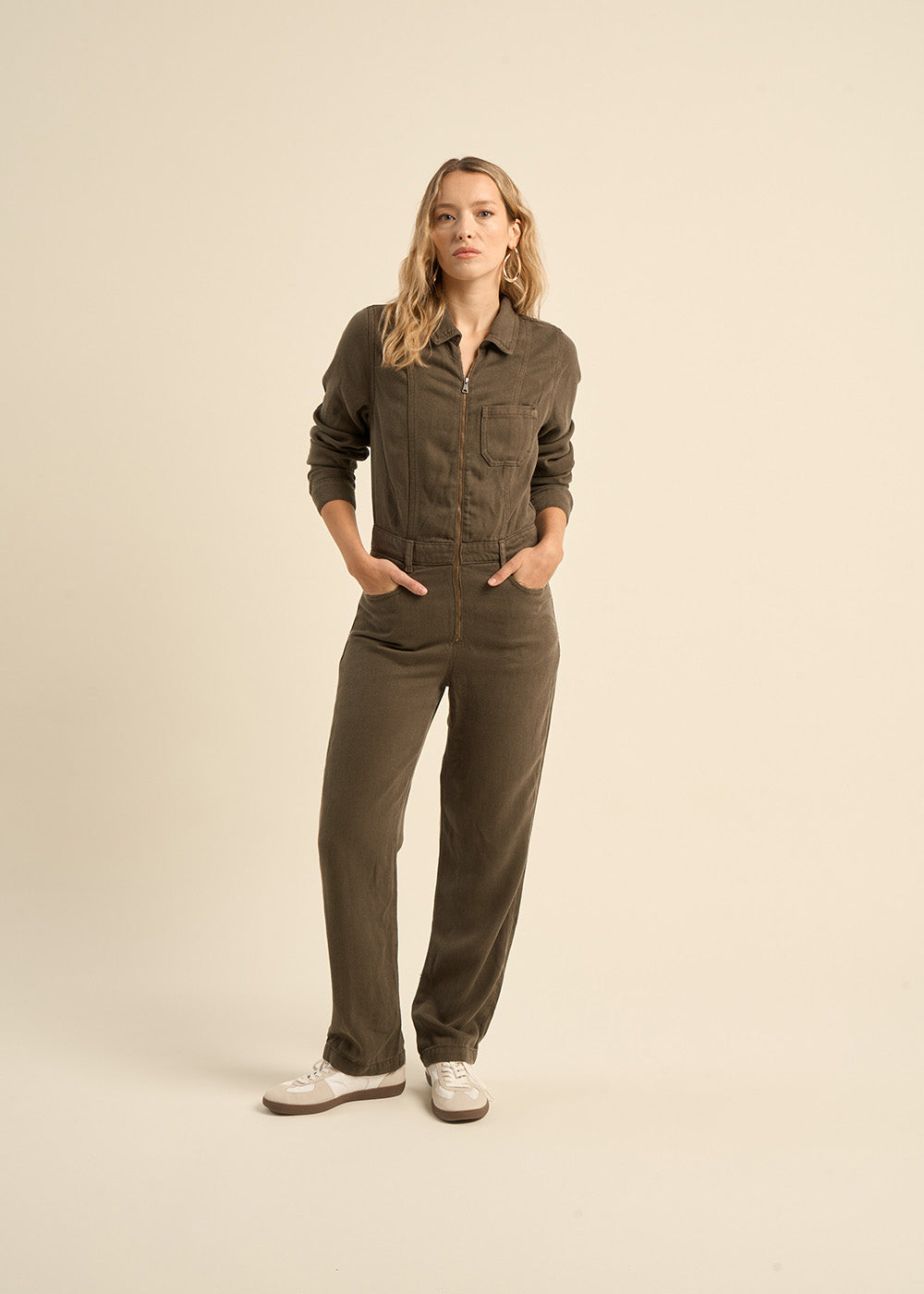 CLARISSE Long-sleeved trouser suit - 1 - Sud Express - Sud Express