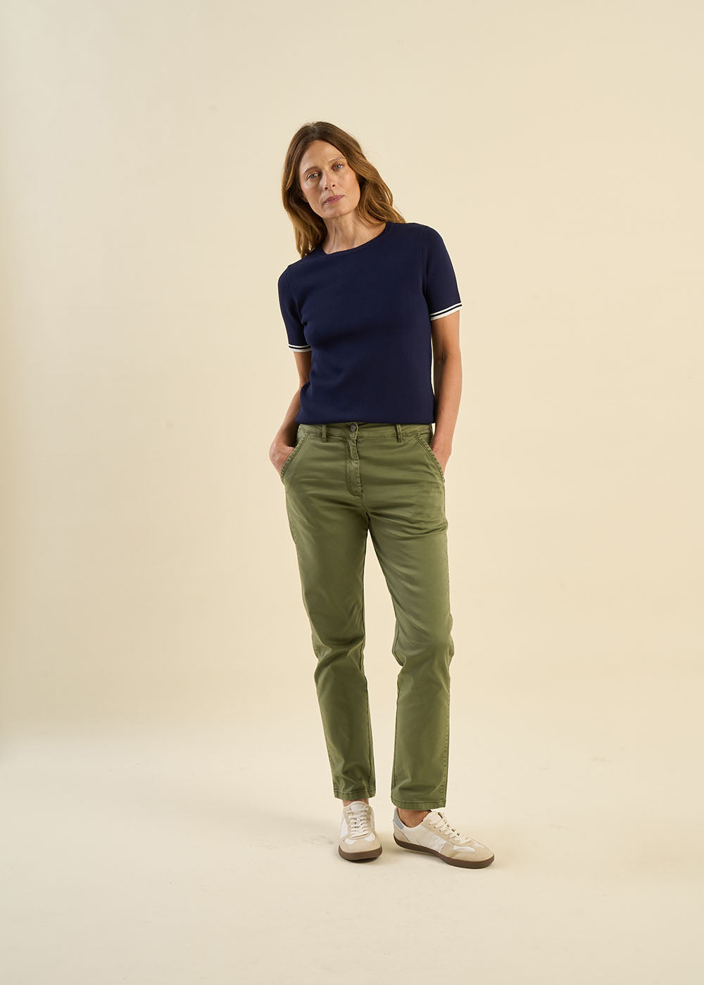 PAKUMI Low-rise chino trousers - 1 - Sud Express - Sud Express
