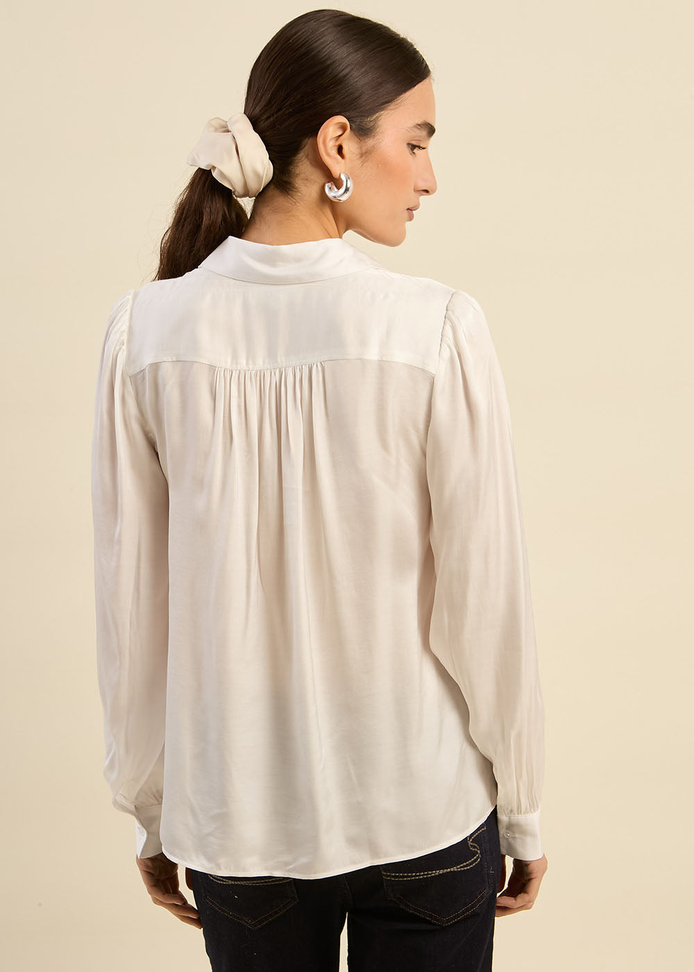 TEDY V-neck flowing blouse - 3 - Sud Express - Sud Express