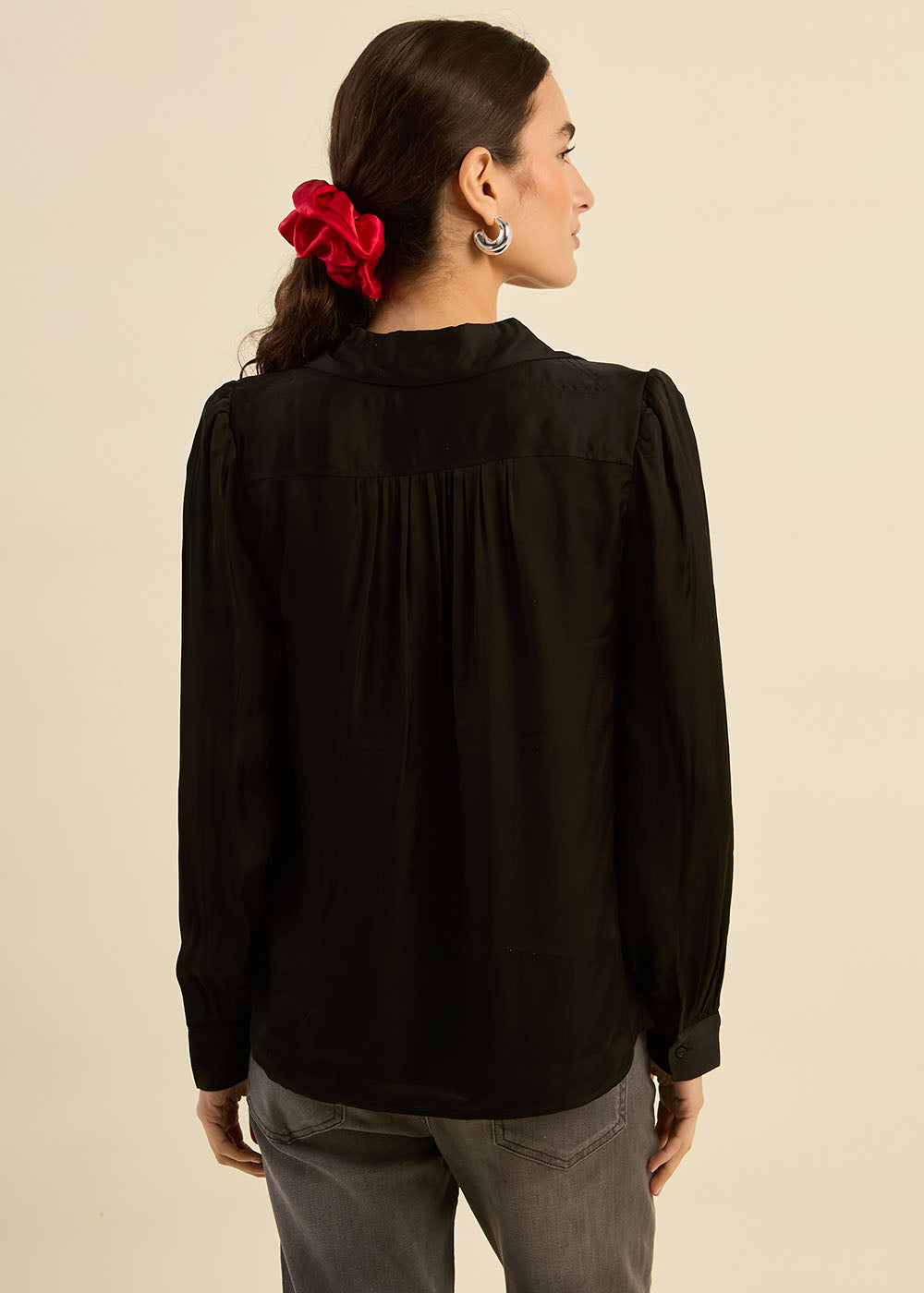 TEDY V-neck flowing blouse - 3 - Sud Express - Sud Express