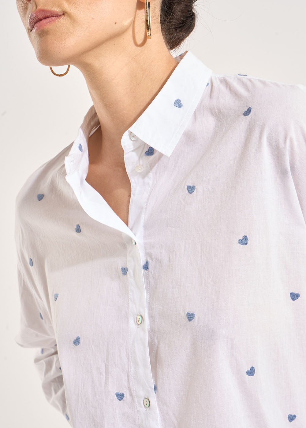 CASSIOPA Shirt with little hearts - 2 - Sud Express - Sud Express