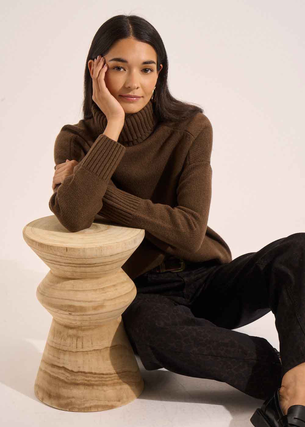 MAJOYA Wool turtleneck sweater - 4 - Sud Express - Sud Express