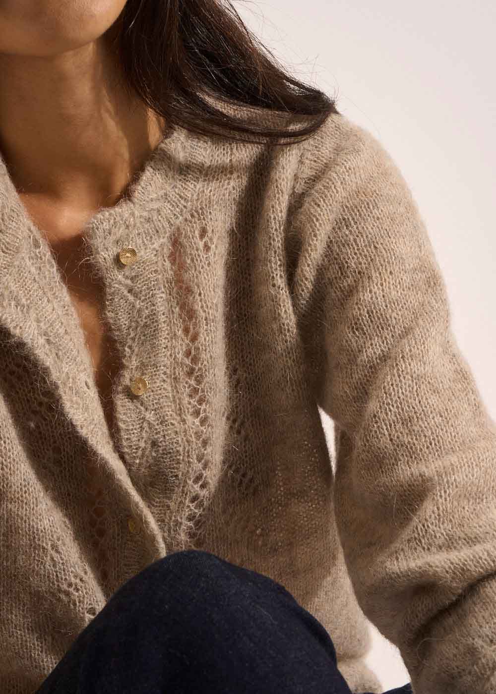 GARTIK Medium gauge knit cardigan - 2 - Sud Express - Sud Express