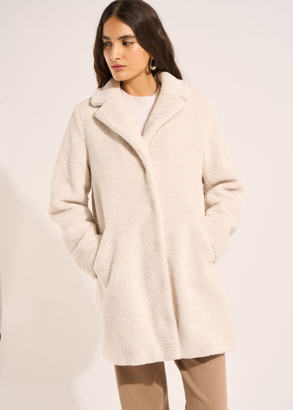 MINOULI Faux fur coat - 1 - Sud Express - Sud Express