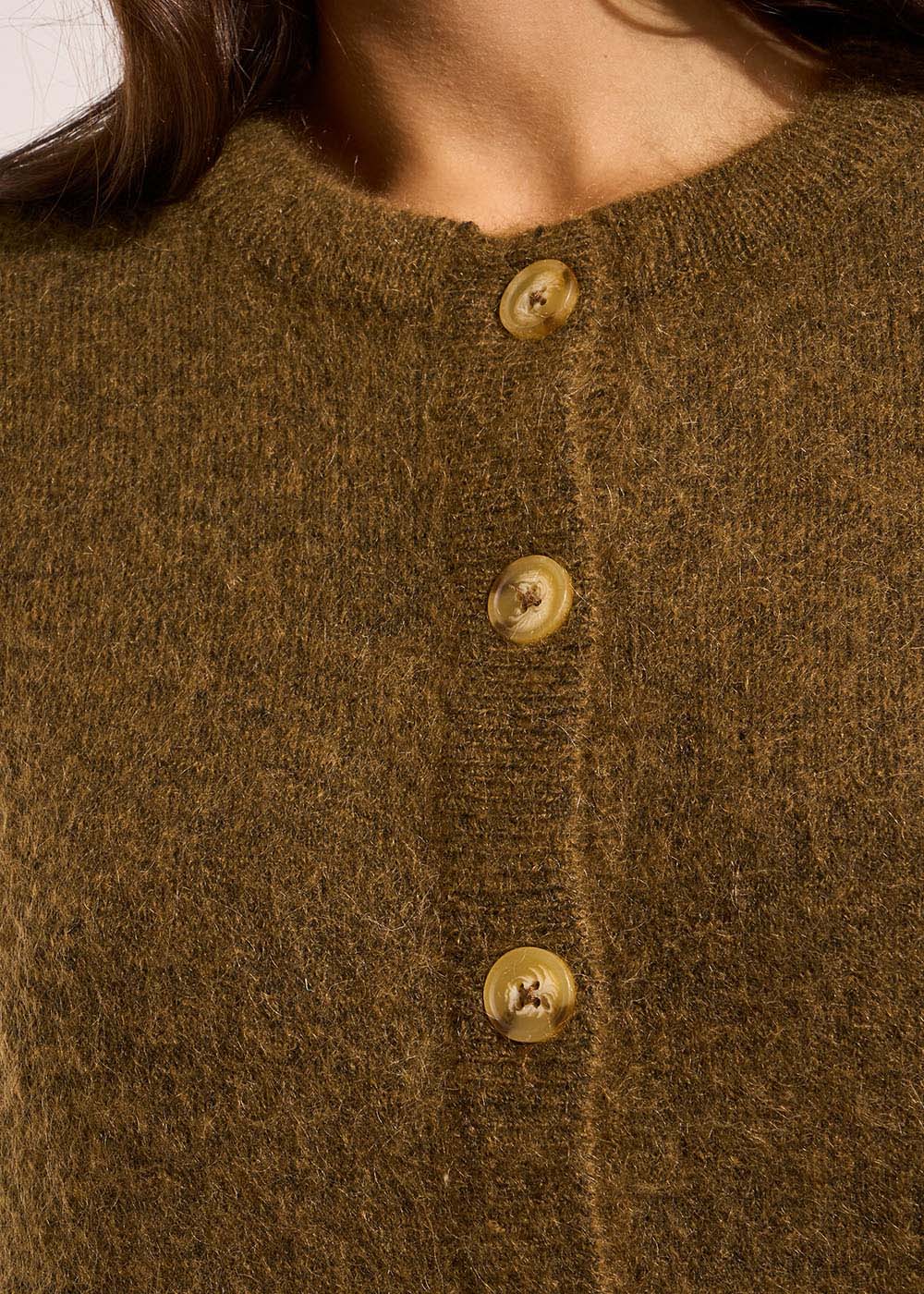 GARICAN Loose-fitting cardigan with round neck - 2 - Sud Express - Sud Express