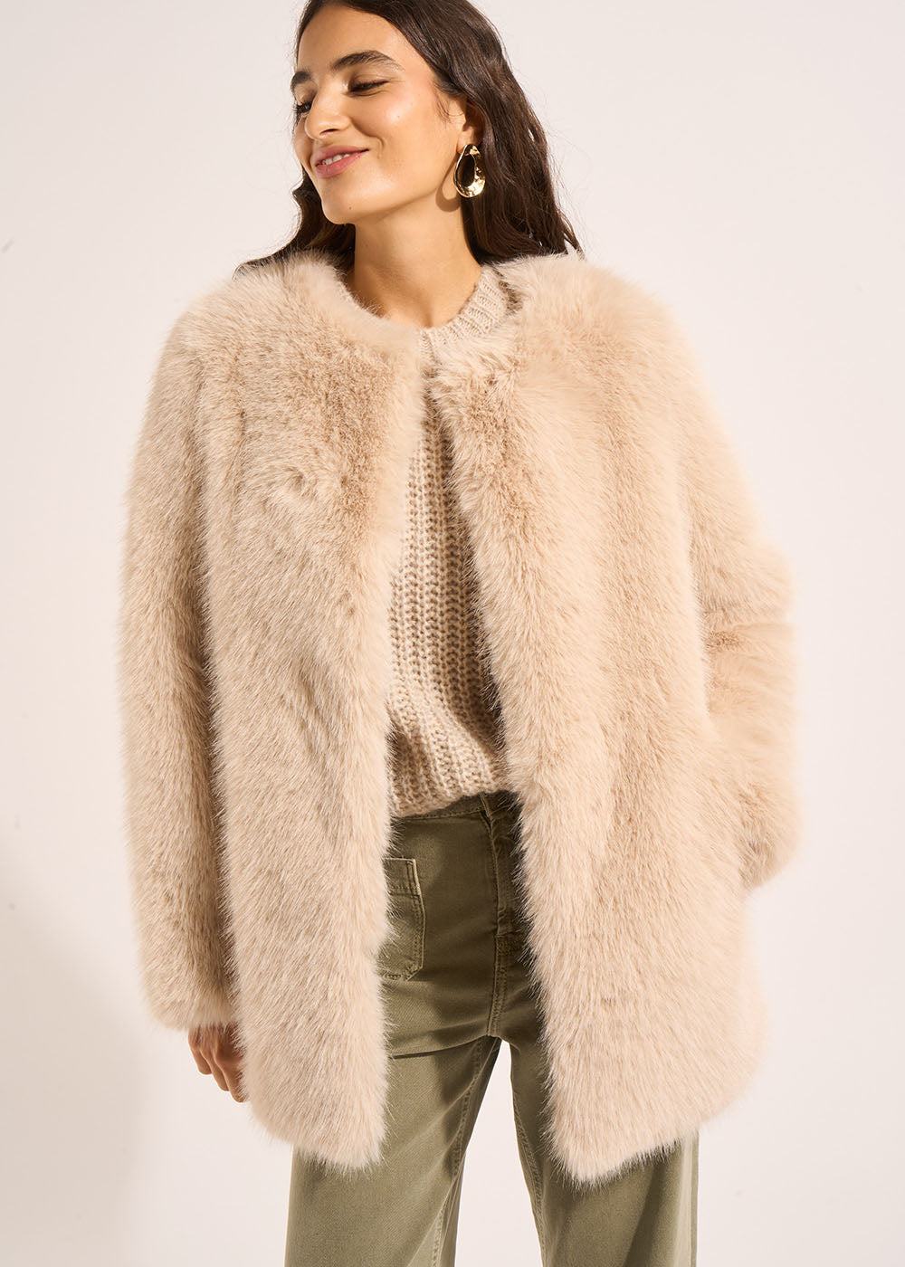 VIDAL Long-haired faux fur jacket - 1 - Sud Express - Sud Express