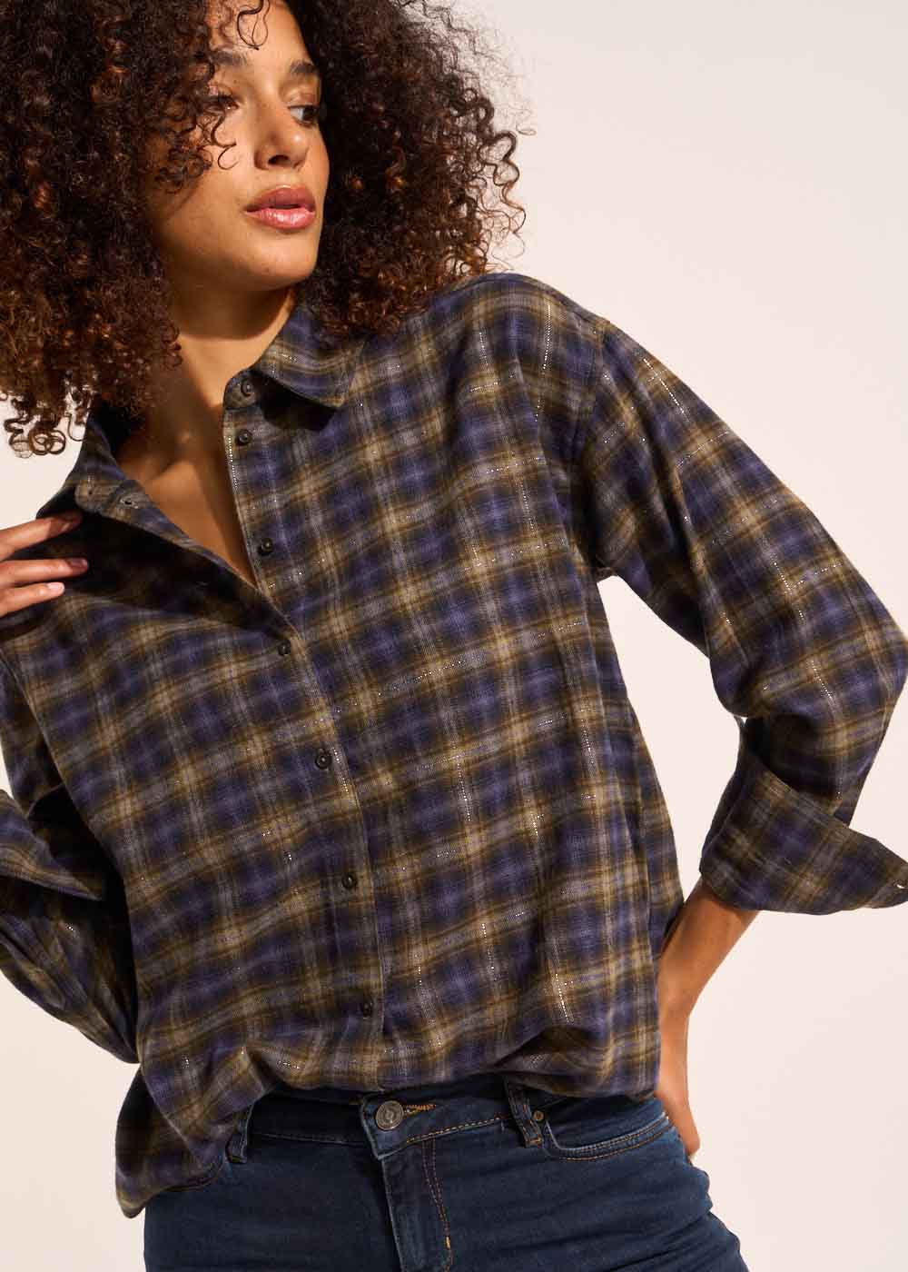 CEZELIA Tartan check shirt - 1 - Sud Express - Sud Express