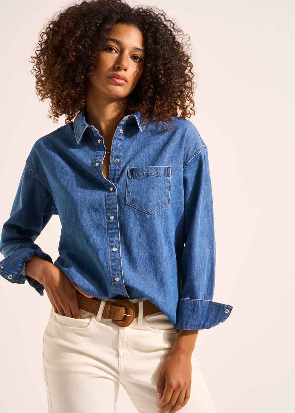 CURTIS Denim Shirt  - 1 - Sud Express - Sud Express