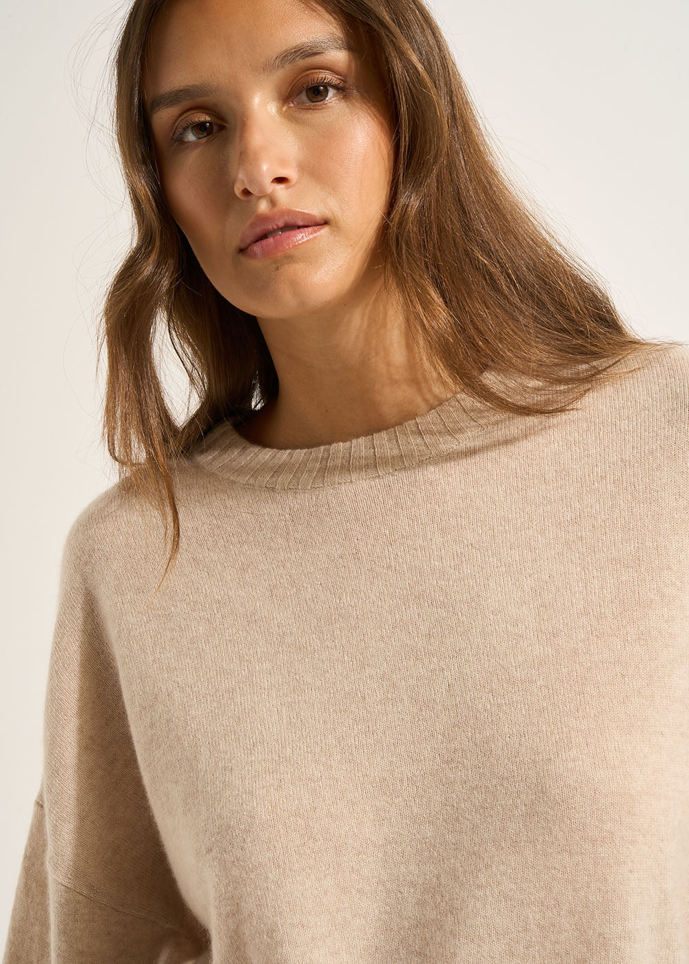 MONPAX Cashmere jumper, round neck, long sleeves - 2 - Sud Express - Sud Express