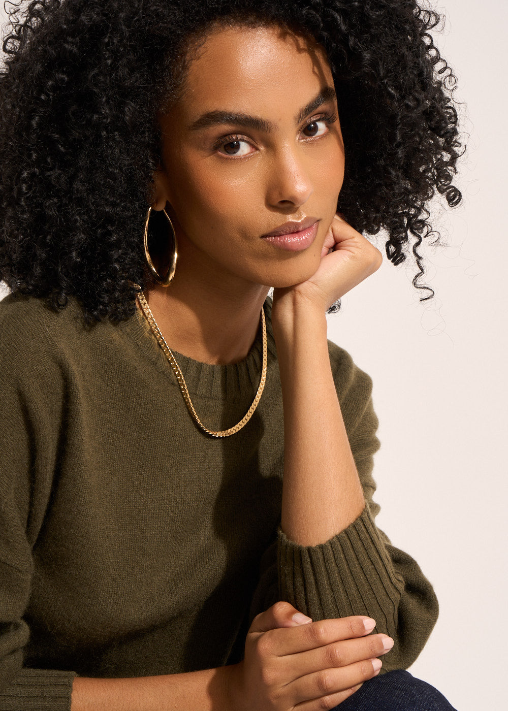 MONPAX Cashmere jumper, round neck, long sleeves - 2 - Sud Express - Sud Express