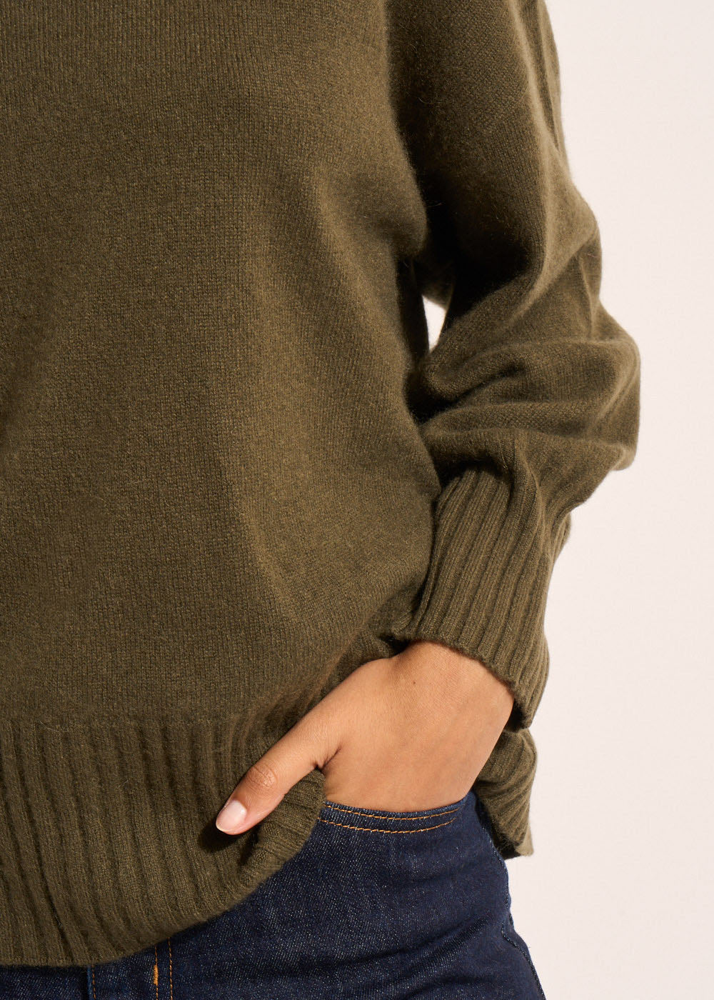 MONPAX Cashmere jumper, round neck, long sleeves - 4 - Sud Express - Sud Express