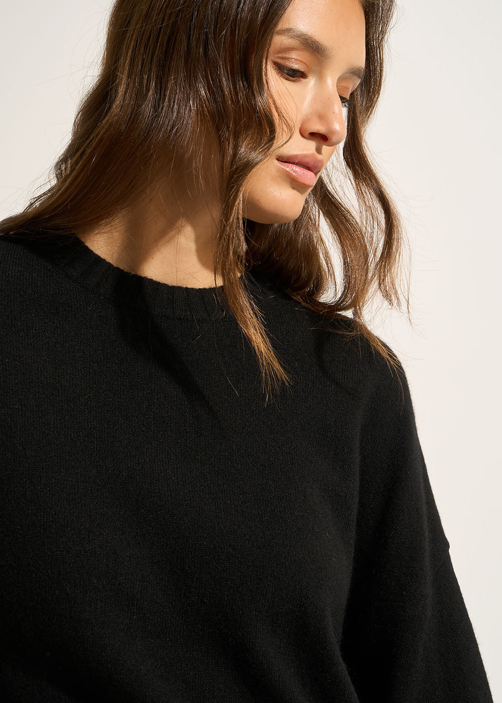 MONPAX Cashmere jumper, round neck, long sleeves - 2 - Sud Express - Sud Express