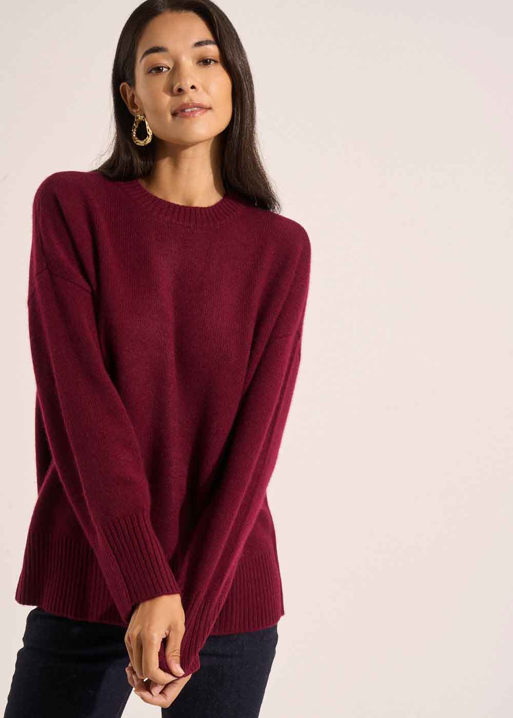 MARJONY Cashmere crew neck sweater - 1 - Sud Express - Sud Express