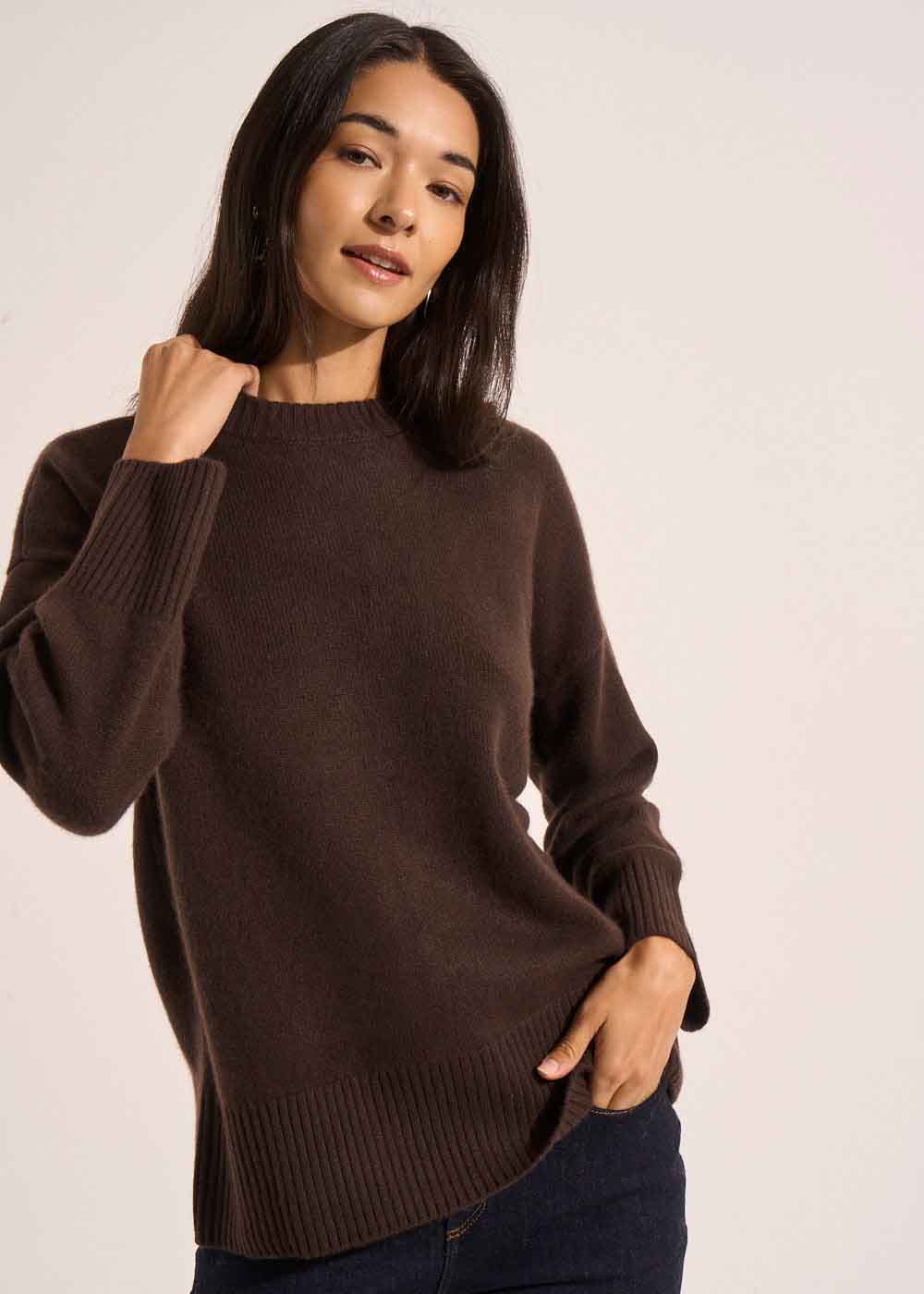 MARJONY Cashmere crew neck sweater - 1 - Sud Express - Sud Express