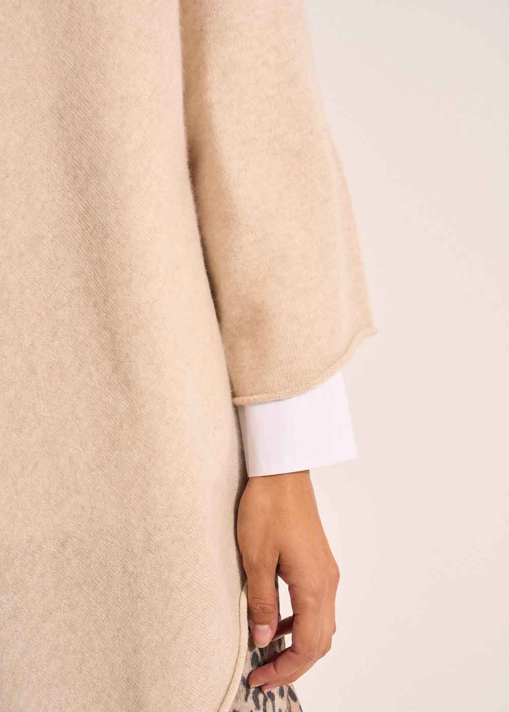 PAULENE Loose-fitting cashmere poncho - 2 - Sud Express - Sud Express