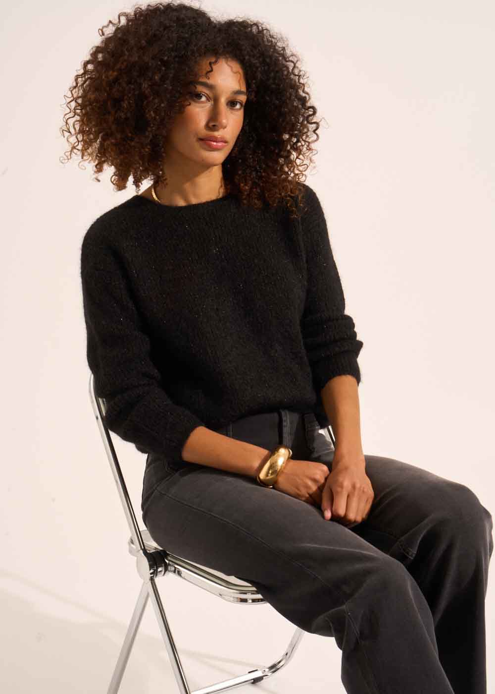 GATTYCOX Shimmering knit cardigan - 1 - Sud Express - Sud Express