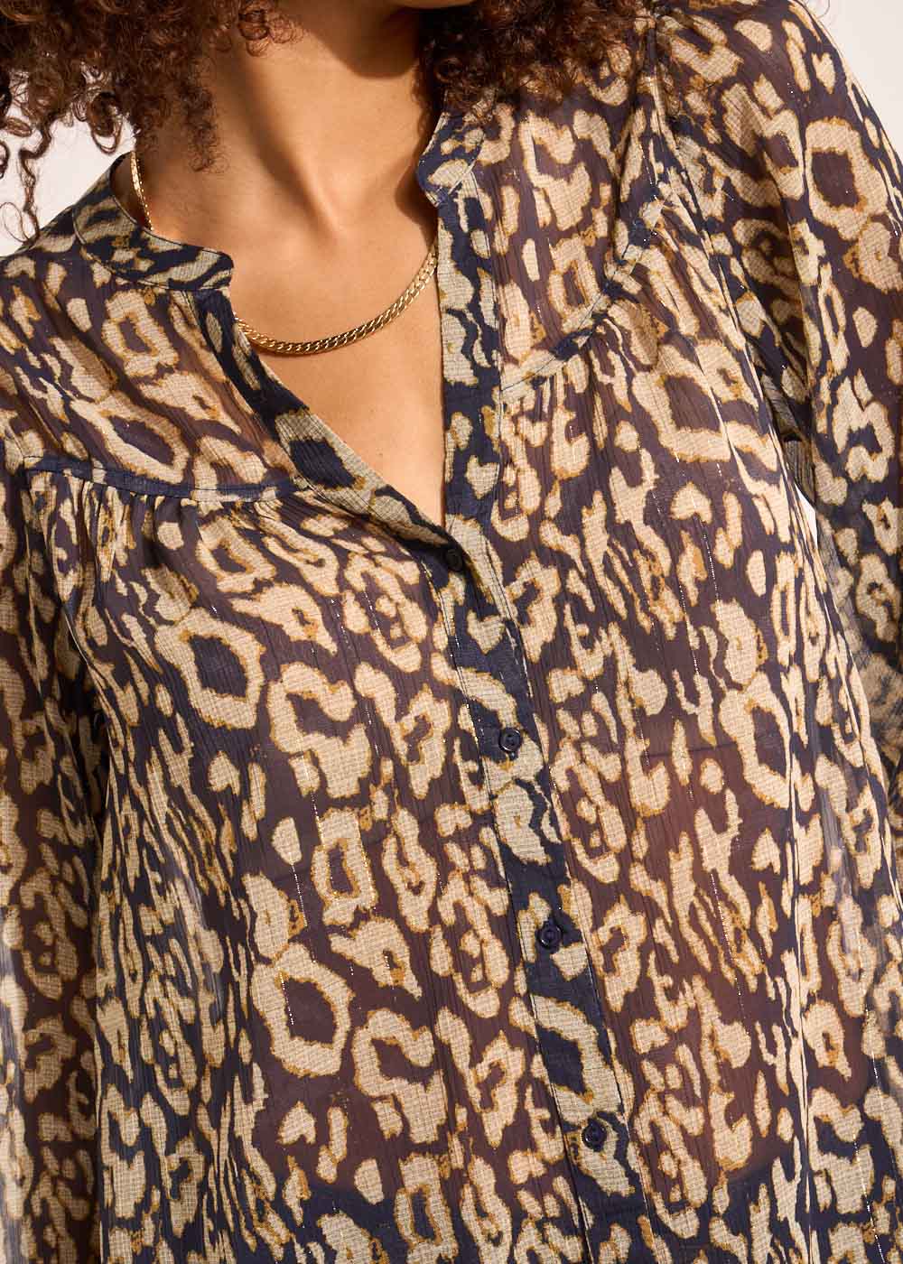 TIYA Leopard printed blouse - 3 - Sud Express - Sud Express