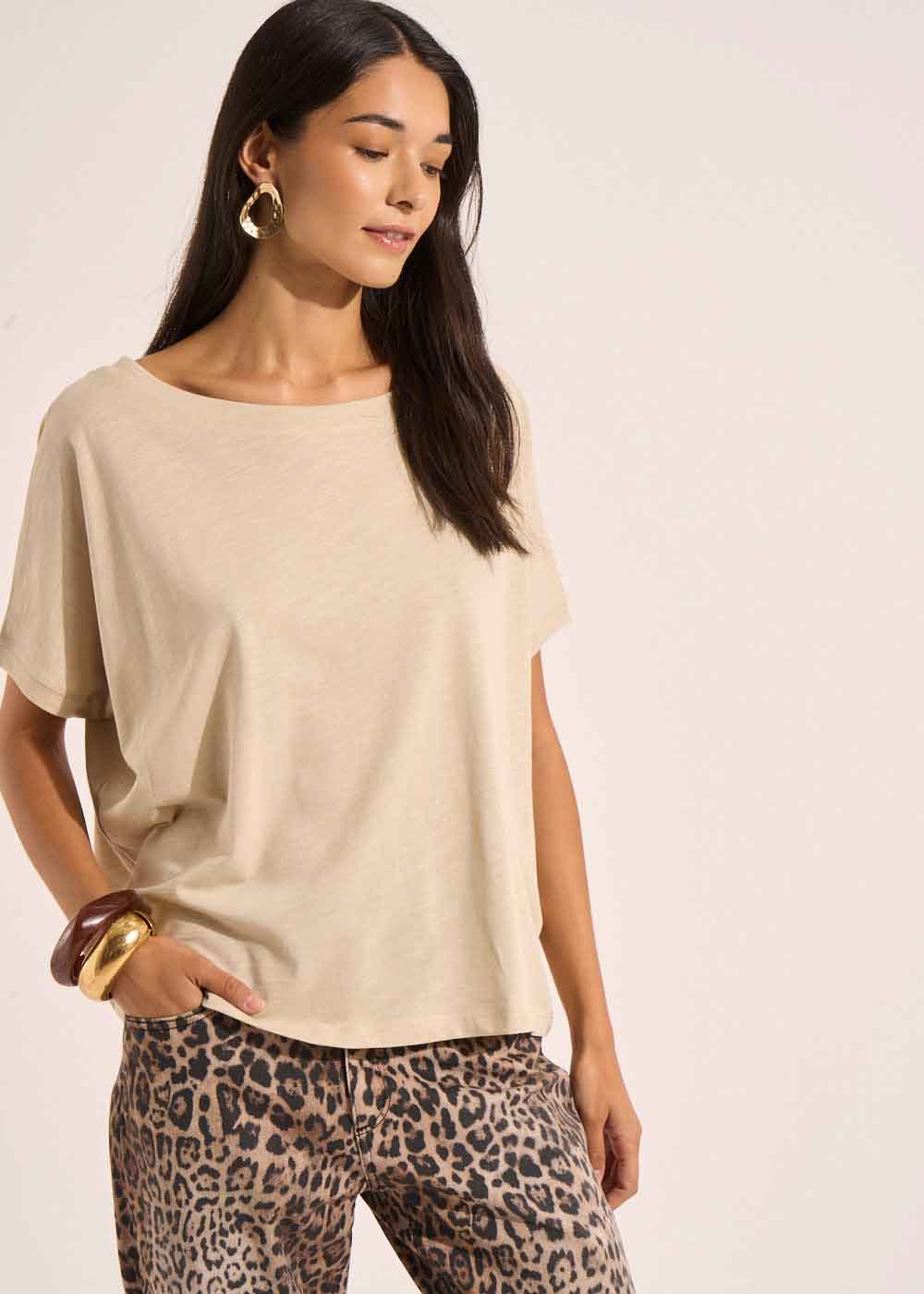 TRICIOU Boat neck T-shirt - 1 - Sud Express - Sud Express