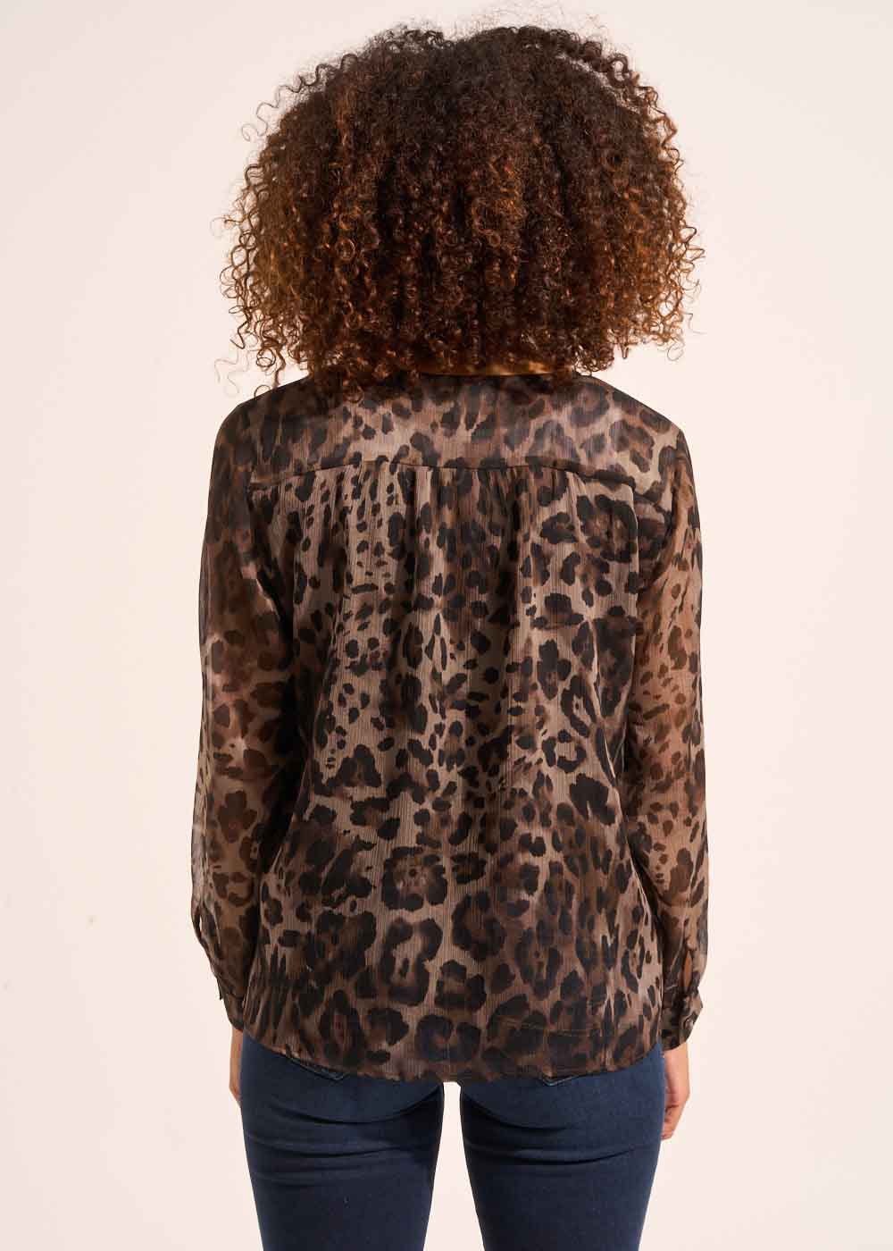 CANITA Leopard fluid blouse - 3 - Sud Express - Sud Express