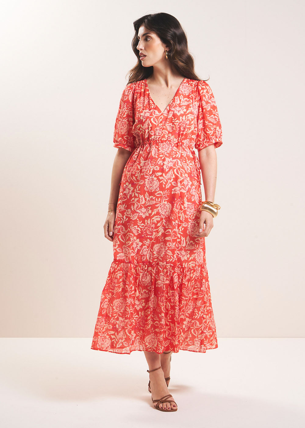 short sleeve long red dress with balloon sleeves – Sud Express lavender girls dress Daisy Embroidered Modest Dress Primary color:Teal