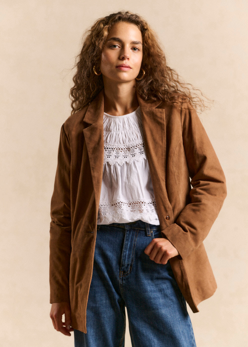VANESSA Long leather jacket - 1 - Sud Express - Sud Express