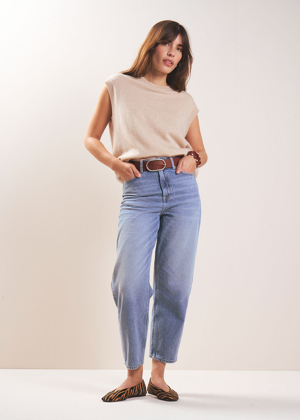 Sleeveless cashmere jumper - Sud Express - 5 - Sud Express