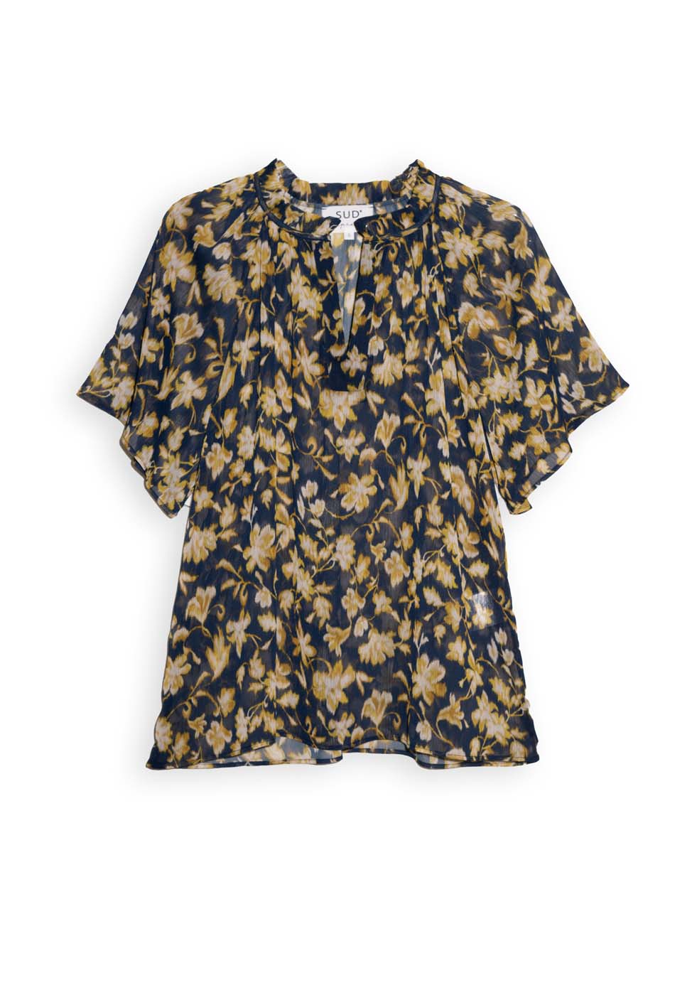Printed short-sleeved blouse - Sud Express - 6 - Sud Express