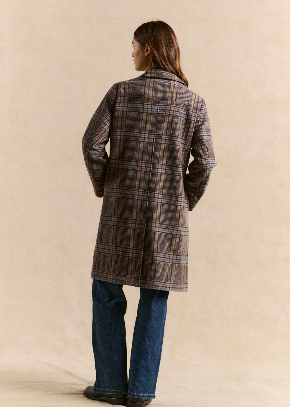 VERO Long checkered coat - 3 - Sud Express - Sud Express