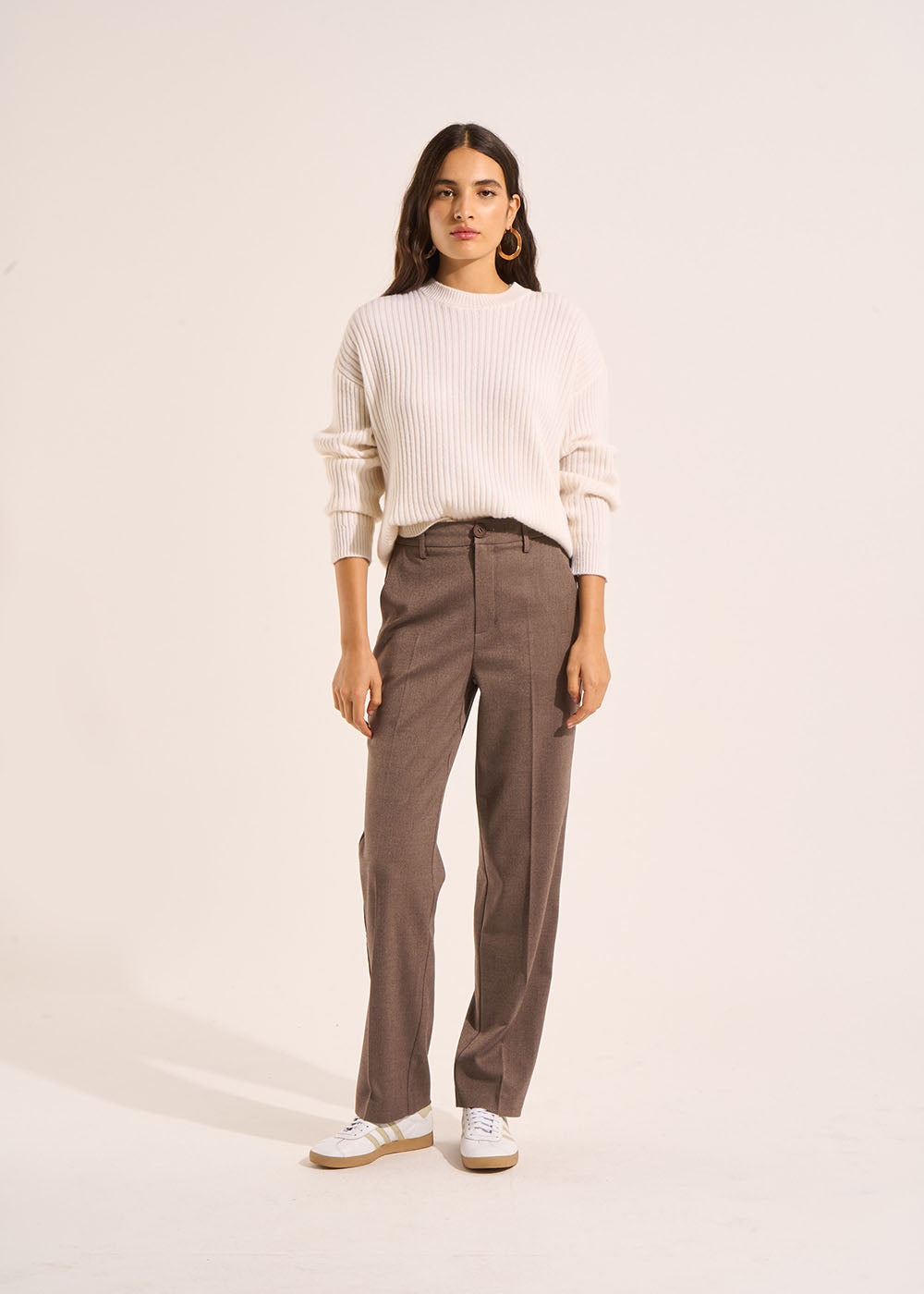Straight high waist trourser - Sud Express - 1 - Sud Express