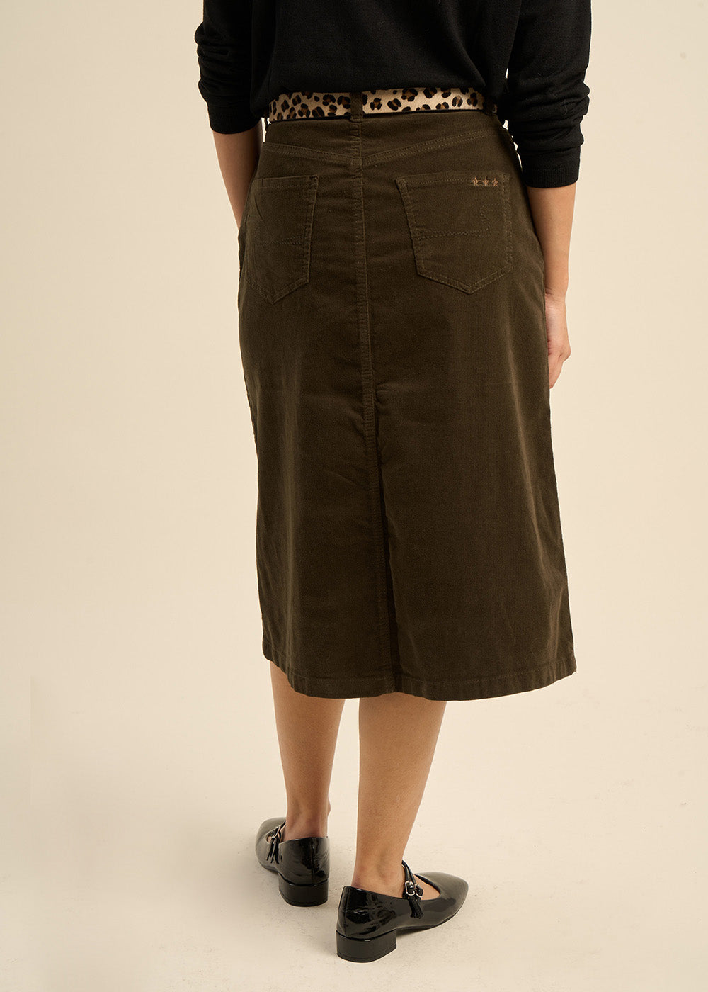 Long velvet skirt - Sud Express - 3 - Sud Express