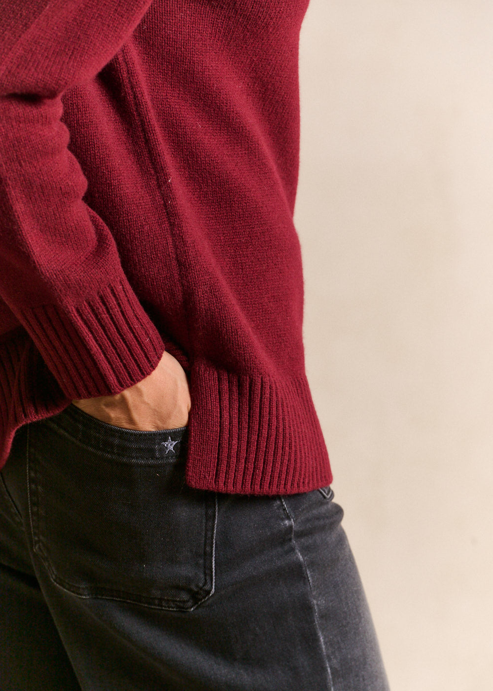 High-necked woollen jumper - Sud Express - 2 - Sud Express